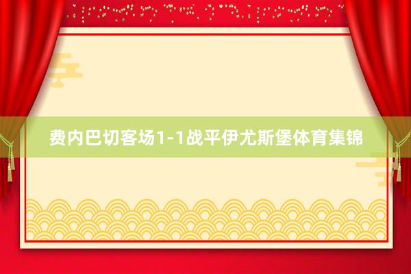 费内巴切客场1-1战平伊尤斯堡体育集锦