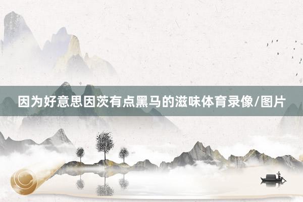 因为好意思因茨有点黑马的滋味体育录像/图片