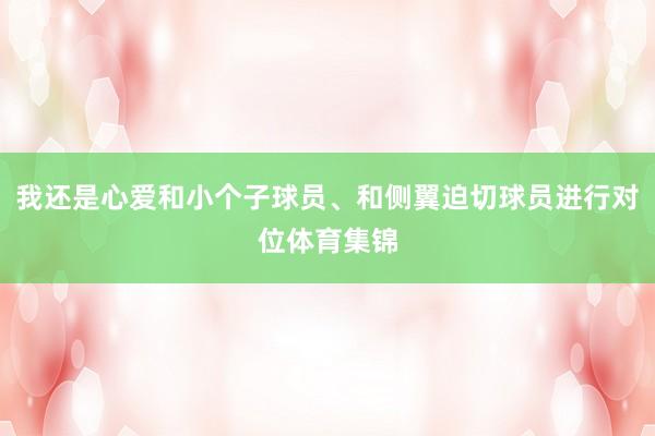我还是心爱和小个子球员、和侧翼迫切球员进行对位体育集锦