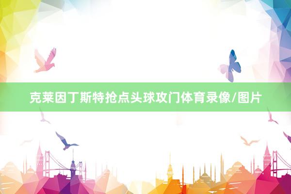 克莱因丁斯特抢点头球攻门体育录像/图片