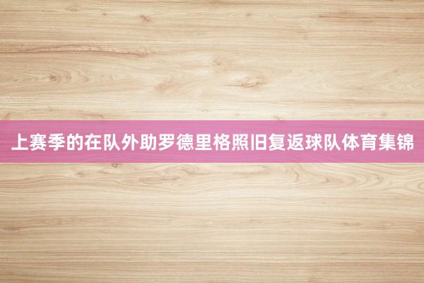 上赛季的在队外助罗德里格照旧复返球队体育集锦
