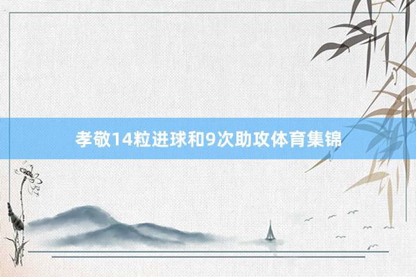 孝敬14粒进球和9次助攻体育集锦