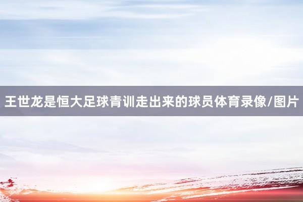 王世龙是恒大足球青训走出来的球员体育录像/图片