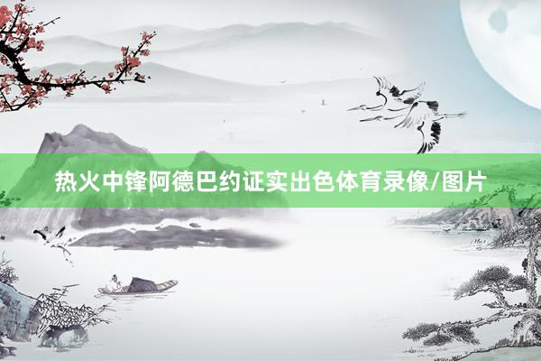 热火中锋阿德巴约证实出色体育录像/图片