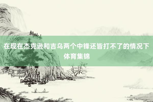 在现在杰克逊和吉乌两个中锋还皆打不了的情况下体育集锦
