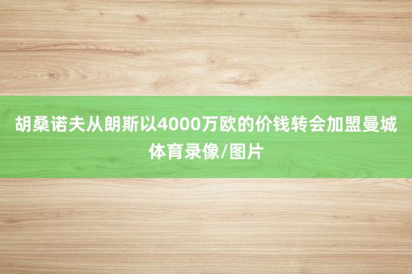 胡桑诺夫从朗斯以4000万欧的价钱转会加盟曼城体育录像/图片