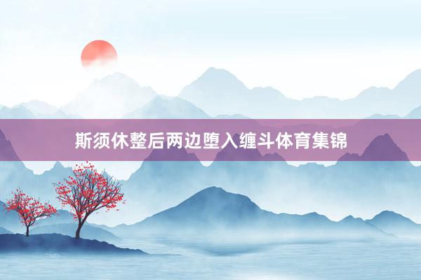 斯须休整后两边堕入缠斗体育集锦