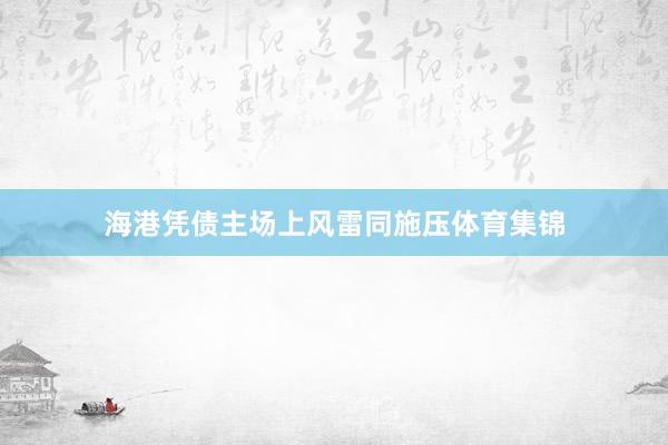 海港凭债主场上风雷同施压体育集锦