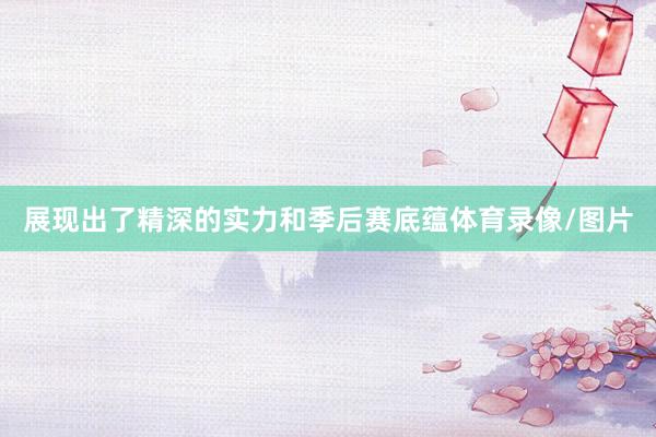 展现出了精深的实力和季后赛底蕴体育录像/图片