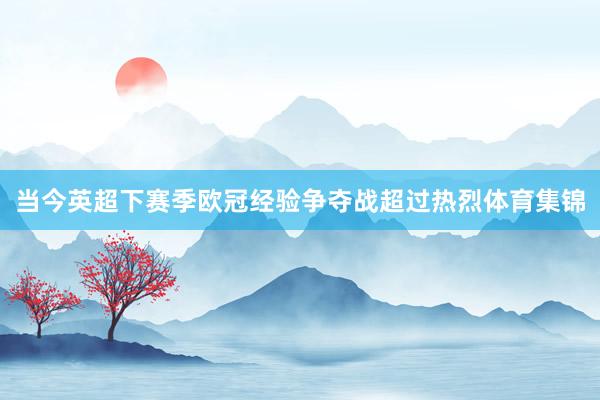 当今英超下赛季欧冠经验争夺战超过热烈体育集锦