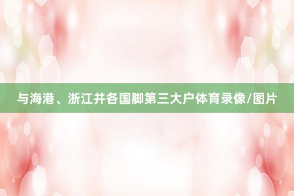 与海港、浙江并各国脚第三大户体育录像/图片