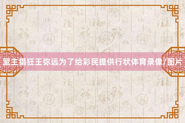 盟主猖狂王弥远为了给彩民提供行状体育录像/图片