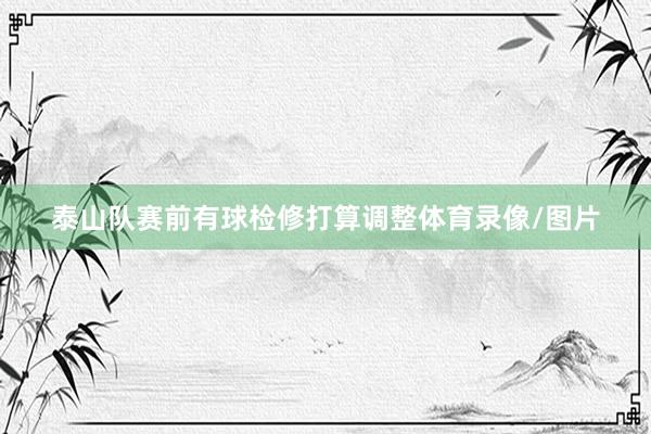 泰山队赛前有球检修打算调整体育录像/图片