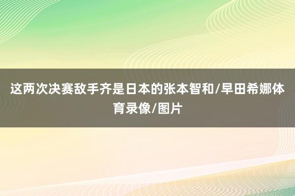 这两次决赛敌手齐是日本的张本智和/早田希娜体育录像/图片