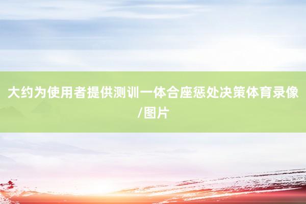 大约为使用者提供测训一体合座惩处决策体育录像/图片