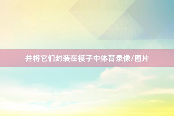 并将它们封装在模子中体育录像/图片