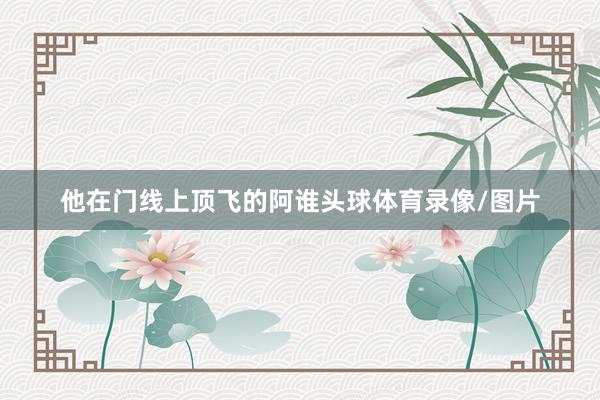 他在门线上顶飞的阿谁头球体育录像/图片