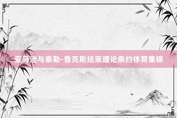 亚马逊与泰勒-鲁克斯结束理论条约体育集锦