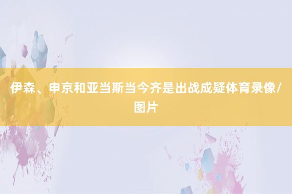 伊森、申京和亚当斯当今齐是出战成疑体育录像/图片